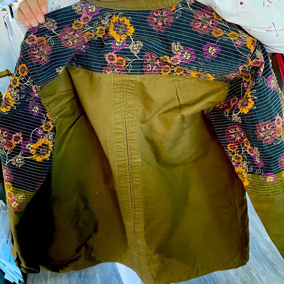 NWT Johnny Was Patch Military Jacket - Picture 7 of 10